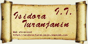 Isidora Turanjanin vizit kartica